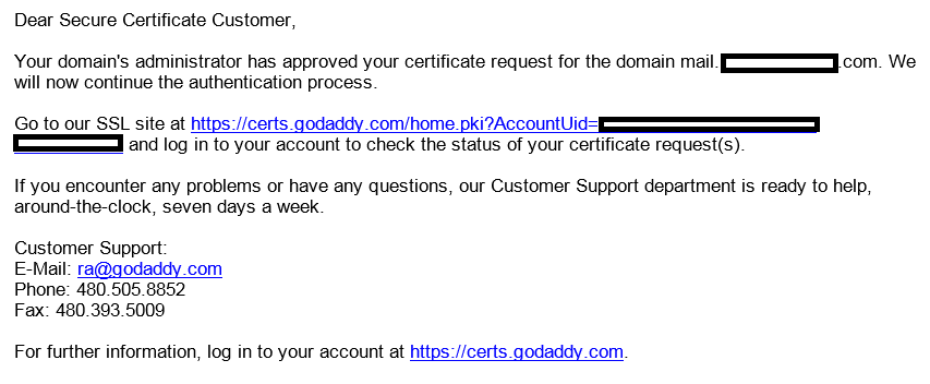 Working with GoDaddy SSL Certificates